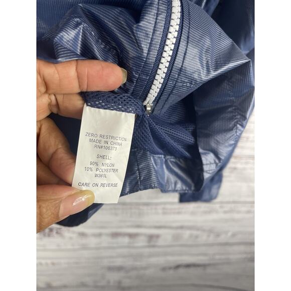 Zero Restriction Jacket Men's Medium Blue Lightweight Golf Windbreaker Full Zip - Picture 5 of 8